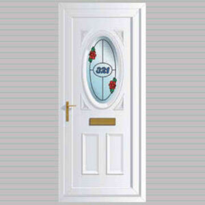 Warwick S1 House Numbers uPVC Door
