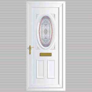 Warwick S1 Bright Ruby uPVC Door